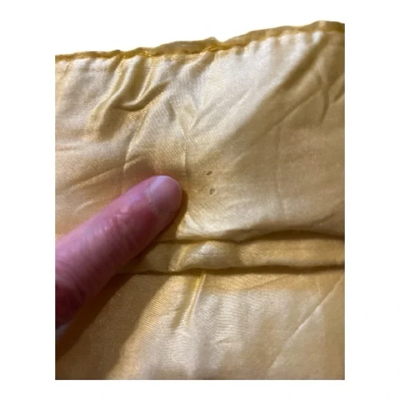 Vintage 100% Wool Kenwood Buttery Yellow Blanket 80”L 64”W - Picture 9 of 12